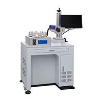 Desktop Fiber Laser Marking Machine for LED Lights Plastic Pipe Metal Marking