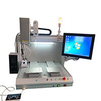 With computer version of automatic soldering machine