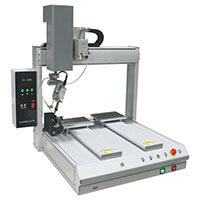 Dual track automatic soldering machine